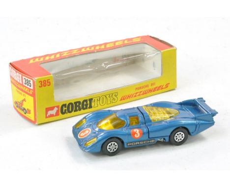 Corgi No. 385 Whizzwheels comprising Porsche 917. Excellent, no obvious sign of any wear in generally excellent box. 