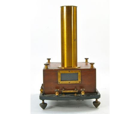 A Victorian scientific instrument comprising a High Sensitivity Galvanometer by the Cambridge Instrument co. Untested.