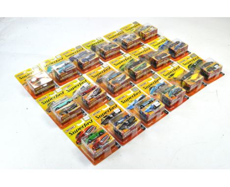 Mattel Matchbox comprising Eighteen 2004/05 Superfast carded issues. All unopened. 