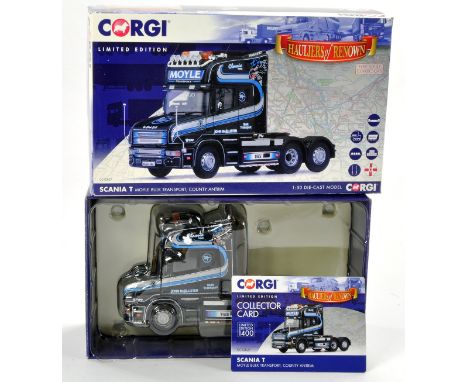 Corgi 1/50 Diecast Model Truck Issue comprising no. CC12827 Scania T in livery of Moyle. Good to very good, no obvious sign o