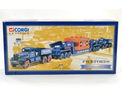 Corgi Diecast Model truck issue comprising No. 55201 Heavy Haulage Diamond T x 2 with Girder Trailer and Load in livery of Pi