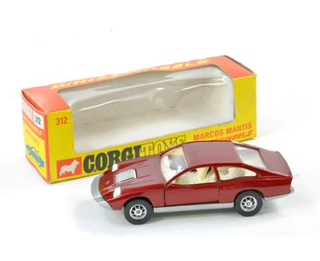 Corgi No. 312 Whizzwheels comprising Marcos Mantis. Excellent, no obvious sign of any wear in generally excellent box. 