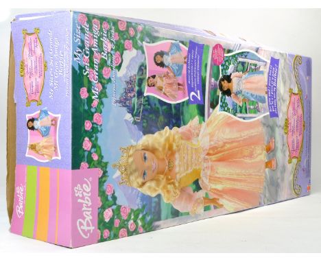 Mattel Large My Size Barbie Figure Doll. Looks to have little or no use with original box. 
