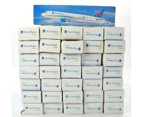 Thirty Six Plastic Display Aircraft, snap together kits, comprising Airbus A320/1 First Choice. All unopened. 