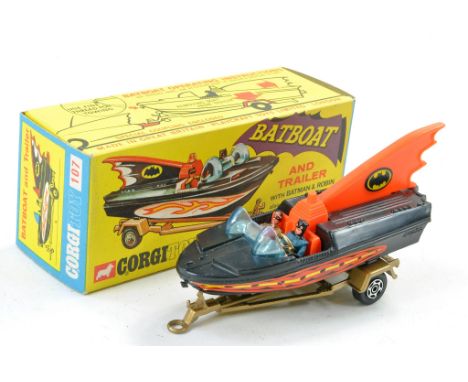 Corgi No. 107 Batman Bat Boat (2nd Issue). Generally excellent, no obvious sign of wear in excellent box. 