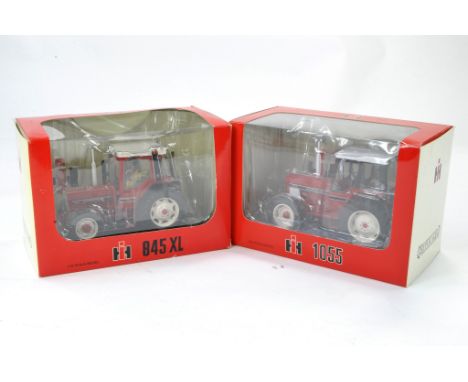 Replicagri 1/32 farm issues comprising International 1055 Tractor, excellent in box plus 845XL, also excellent and secured in