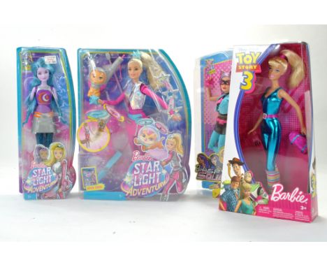 Mattel Barbie Spy Quad Figure, Star Light Adventure Duo and Toy Story 3 Barbie. All secured in boxes. Excellent. 