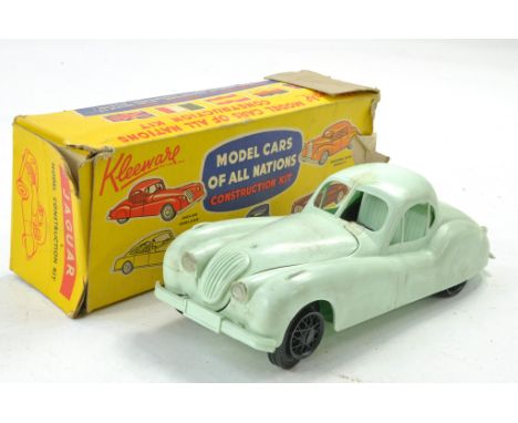 Kleeware (England) Plastic Model Jaguar Construction Kit. Fair due to age related wear inc crack to plastic on bonnet althoug