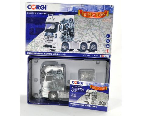 Corgi 1/50 Diecast Model Truck Issue comprising no. CC15809 Mercedes Benz Actros in the livery of In Transit. Good to very go