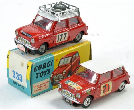Corgi Duo of Racing Mini issues including Reproduction box. 