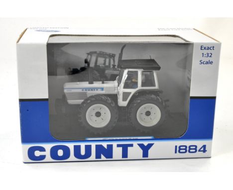 Universal Hobbies 1/32 farm issue comprising Code 3 County 1884 Super Q Tractor in White. Limited Edition of 50 Models. Excel