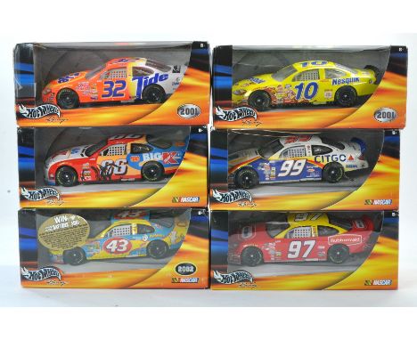 Mattel Hot Wheels Racing Series comprising Six further 1/24 Nascar diecast issues in various liveries. Appear excellent in bo