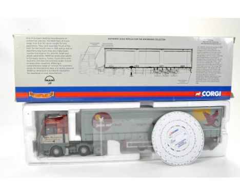 Corgi 1/50 diecast model truck issue comprising No. CC13409 MAN TGA XXL Curtainside in the livery of John Mitchell. Generally
