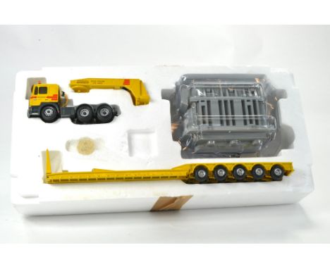 Corgi 1/50 Diecast Model Truck Issue comprising no. CC12003 MAN Low Loader with Generator in the livery of Nederhoff. Fair, l