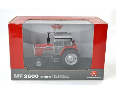 Universal Hobbies 1/32 farm issue comprising Massey Ferguson 2620 2WD Tractor. Appears excellent and secured in box. 