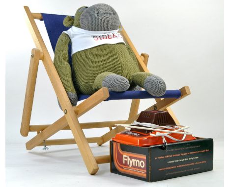 ITV's Advertising Monkey Mascot with Chair plus Flymo Promotional Model. 