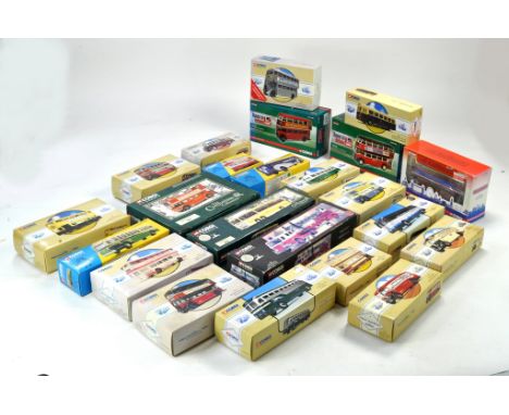 Twenty Two Corgi 1/50 diecast Commercial Bus and Coach Models with some more recent examples. Generally excellent, some stora