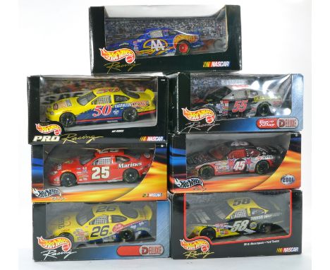 Mattel Hot Wheels Racing Series (different sets) comprising Seven 1/24 Nascar diecast issues in various liveries. Appear exce