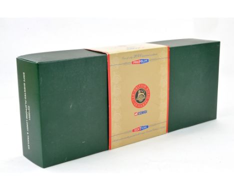 Corgi Diecast Model truck issue comprising No. CC10201 ERF Sheeted Platform Trailer in livery of BRS. Excellent in box. 