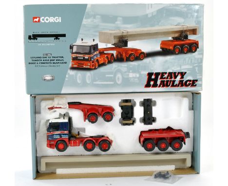 Corgi Diecast Model truck issue comprising No. CC11802 Leyland DAF 85 with Beam Load in livery of GCS Johnson. Excellent in b
