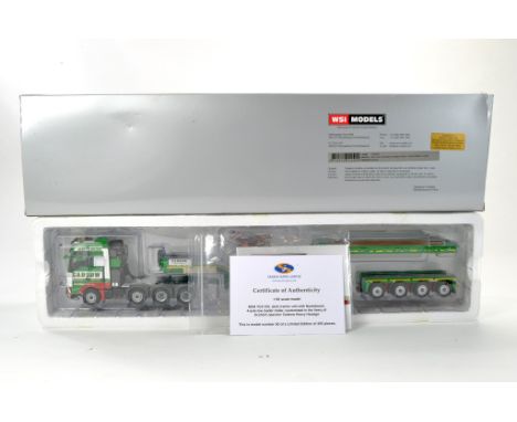 WSI 1/50 High Precision Model Truck Issue comprising MAN TGX XXL with Nooteboom Low Loader in the livery of Cadzow. Limited e