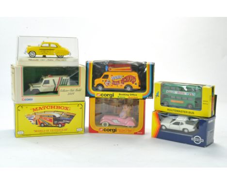 Interesting diecast group comprising Corgi No. 426 Jean Richards Circus, No. 2032 Miss Piggy plus five others including Match