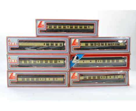 Seven Lima Model Railway 00 Gauge Coaches. Look to be without significant fault with boxes. 