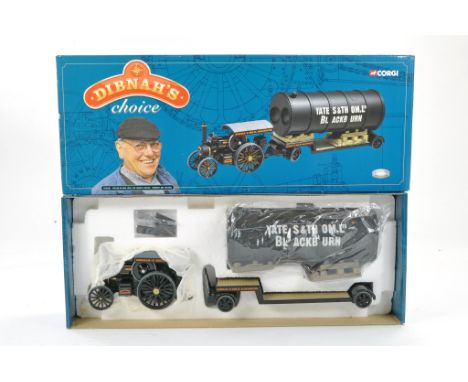 Corgi Diecast Model truck issue comprising No. CC20101 Dibnah's Choice Fowler B6 Road Loco, low loader and Boiler Load in the