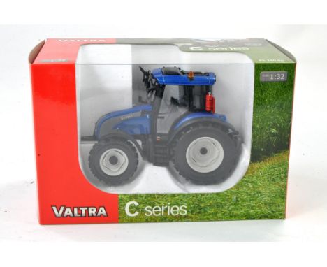 Universal Hobbies 1/32 farm issue comprising Valtra C Series Tractor in Blue. Excellent and not previously removed from box. 