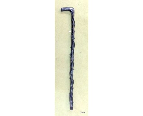 Vintage briar wood walking stick