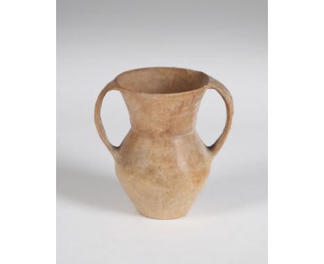 Chinese Art Biconical amphora in burnished earthenware China, Qijia Culture, Neolithic Period, 2200-1600 b. C. . Cm 12,00 x 1