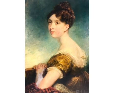 William Owen, attributed to  (British, United Kingdom, 1769-1825)  Portrait of Sophie Hutchins Calcott  Circa 1815-1820  Insc