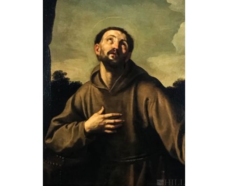 Guido Reni, follower of  (Italian, 1575-1642)  Italian School  Saint Francis in Ecstasy  Italy, 17th Century or later  Oil on