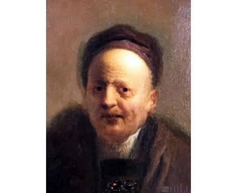 Christian Wilhelm Ernst Dietrich, attributed to  (German, 1712-1774)  Portrait Study, Possibly Rembrandt's Father (?)  18th C