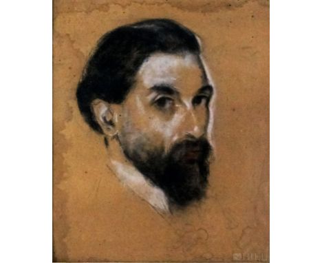 Edmund Pick-Morino, attributed to  (Austrian, 1877-1958)  Artist Self Portrait  Pastel on Board  Board: 17 1/4 in. x 14 1/2 i