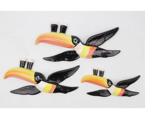 Set of 4 Guinness Wall Toucans marked Carlton ware 