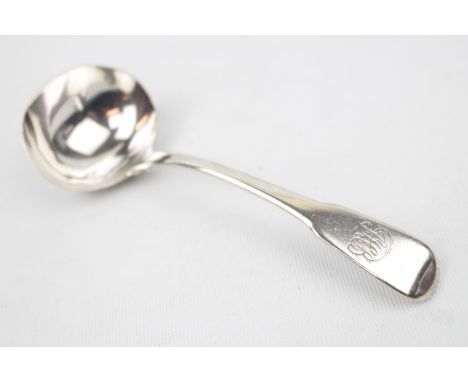 Good quality Fiddle pattern Silver Ladle, London, 1809, William Eley, William Fearn &amp; William Chawner. 61g total weight 