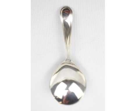 George III Silver Caddy Spoon with line rim by Fuller White, London 1788 