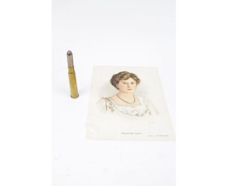 1914 Princess Mary bullet pencil and silk portrait of Princess Mary herself.