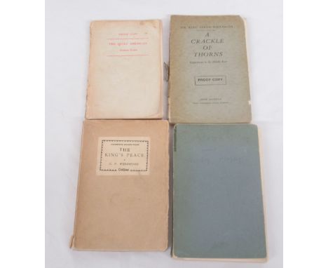 Greene(Graham) The Quiet American, William Heinemann Ltd Proof Copy, Wedgwood (C.V.) The Kings Peace Uncorrected Advance Proo