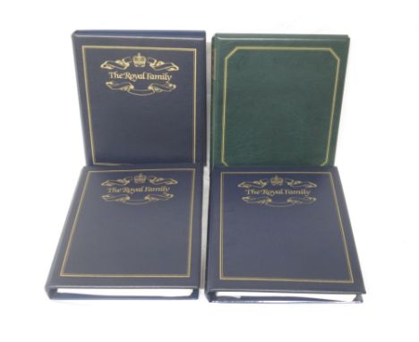 4 Albums cont. various coin covers, predominantly Royal Family related but also to inc. The 1840 Penny Black Stamps of the Vi