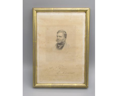 York Racecourse Collection - Framed print of Admiral Henry John Rous, with his signature, 17.9cm x 25.4cm Shipping £38.00 plu