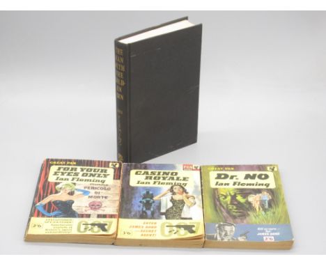 Fleming (Ian) The Man with the Golden Gun, 1st Edition 1965, Jonathan Cape, hardback & 3 Pan book James Bond paperbacks,Shipp