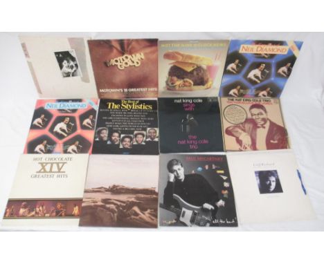 Collection of assorted vinyl LPs and 45 RPMs, to inc. Fleetwood Mac, Michael Jackson, Boomtown Rats, Bob Marley and the Whale