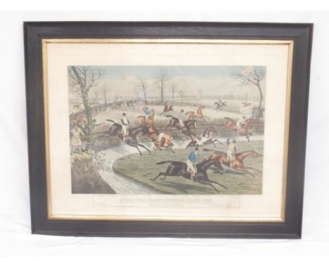 York Racecourse Collection - Liverpool Grand Steeple Chase 1859, Drawn &amp; Engraved by Charles Hunt by Special Permission o