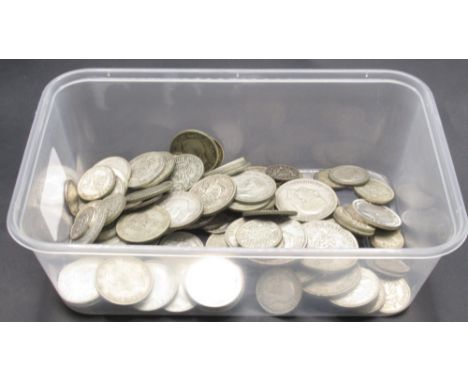 Collection of Post-1920/Pre-1947 GB Silver content coins (gross 13.3ozt)Shipping £28.00 plus vat (UK Only)