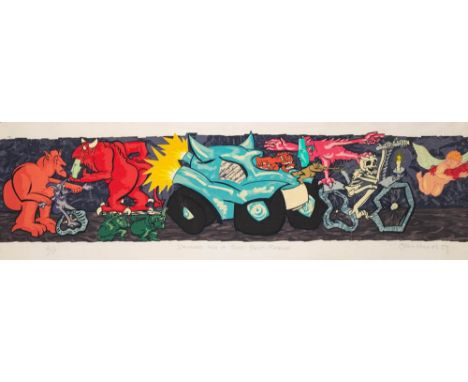 * John Phillips [20/21st Century]-Demons Are A Boys Best Friend,:-artist proof lithograph, signed, inscribed and dated '89Pad