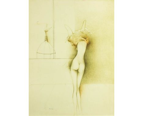 * Bruno Bruni [b.1935]-AmorRoma - lithograph, signed in pencil and numbered 36/100 lower left, sheet size 81 x 59cm, together