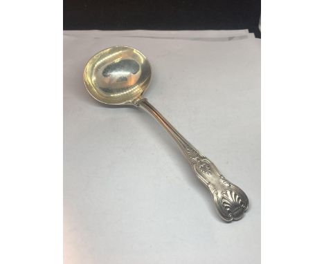 A VICTORIAN HALLMARKED LONDON SILVER LADLE 