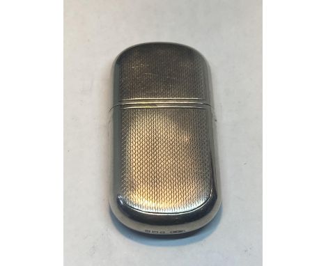 A HALLMARKED BIRMINGHAM SILVER LIGHTER 